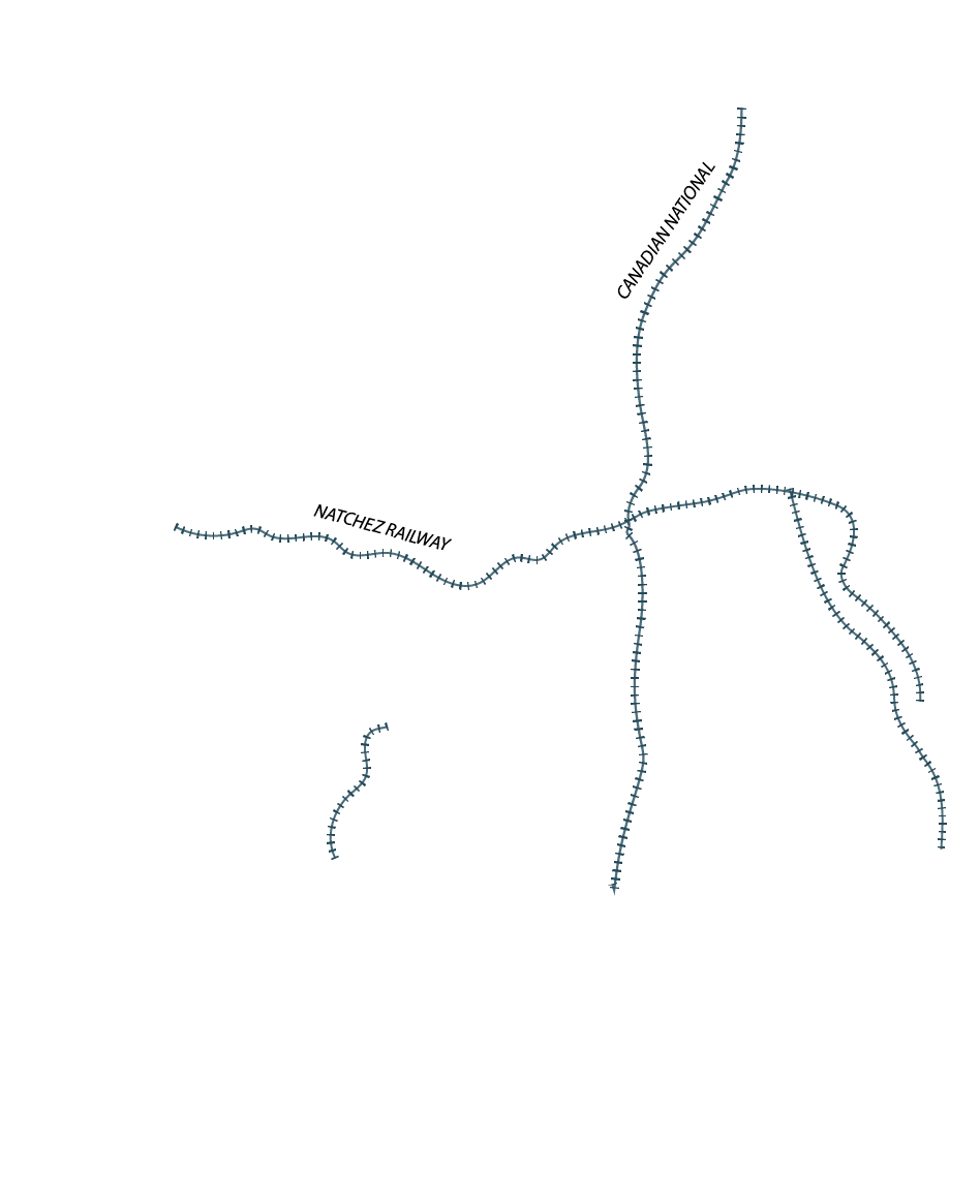 Southwest Mississippi Rail layer